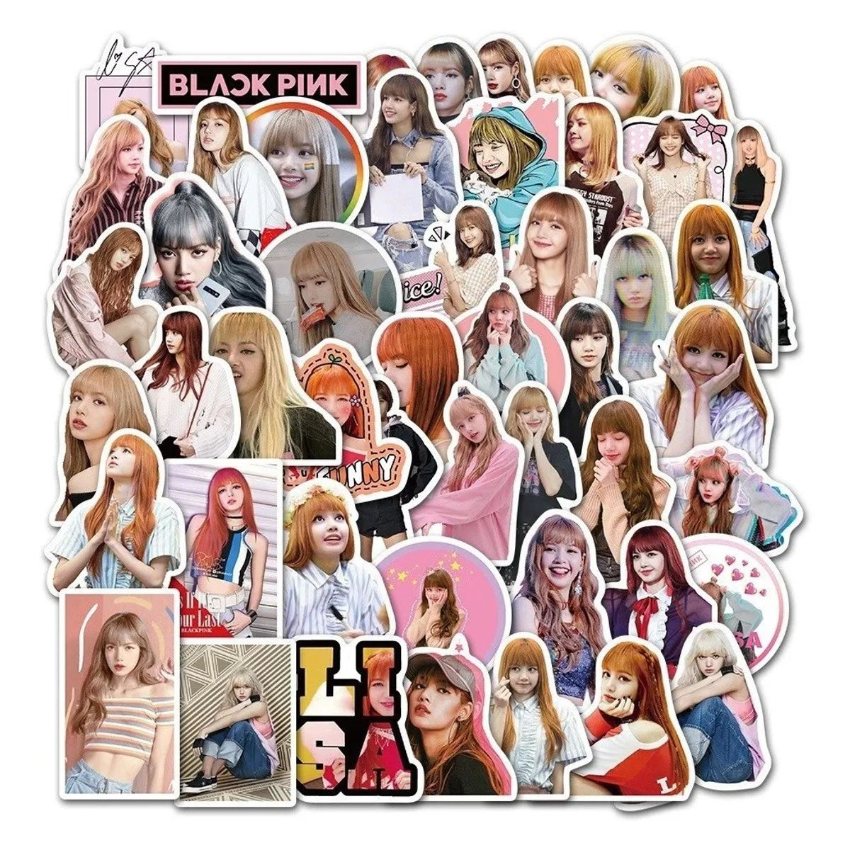 GARSIL - 50 Stickers De Blackpink  - Etiquetas Autoadhesivas