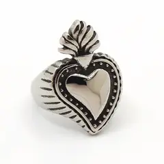 VEINTISEIS VEINTE - ANILLO CORAZÓN PLATA / JOYAS 2620