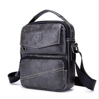 Bolso bandolera Hombre Cuero Genuino Bull Captain Mod Doble