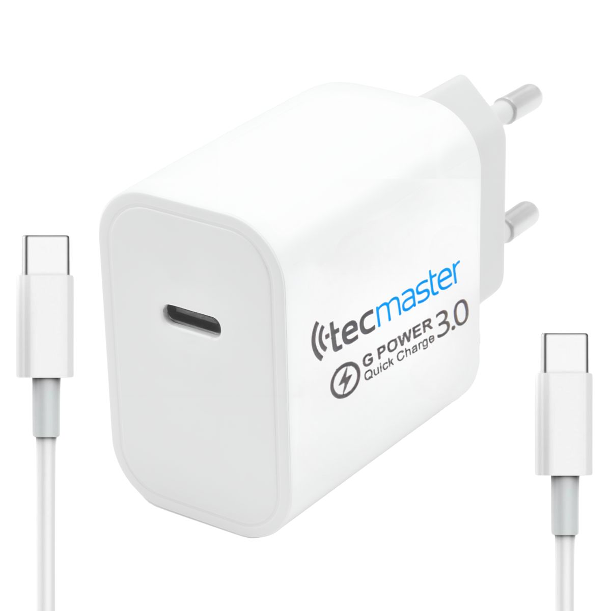 TECMASTER - Cargador Type-C Tecmaster Power Delivery 20W SEC TM-200524