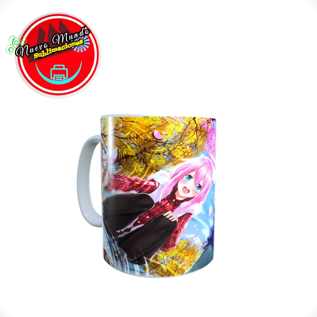 GENERICO - Taza Blanca De Yuru Camp - Nadeshiko Y Rin
