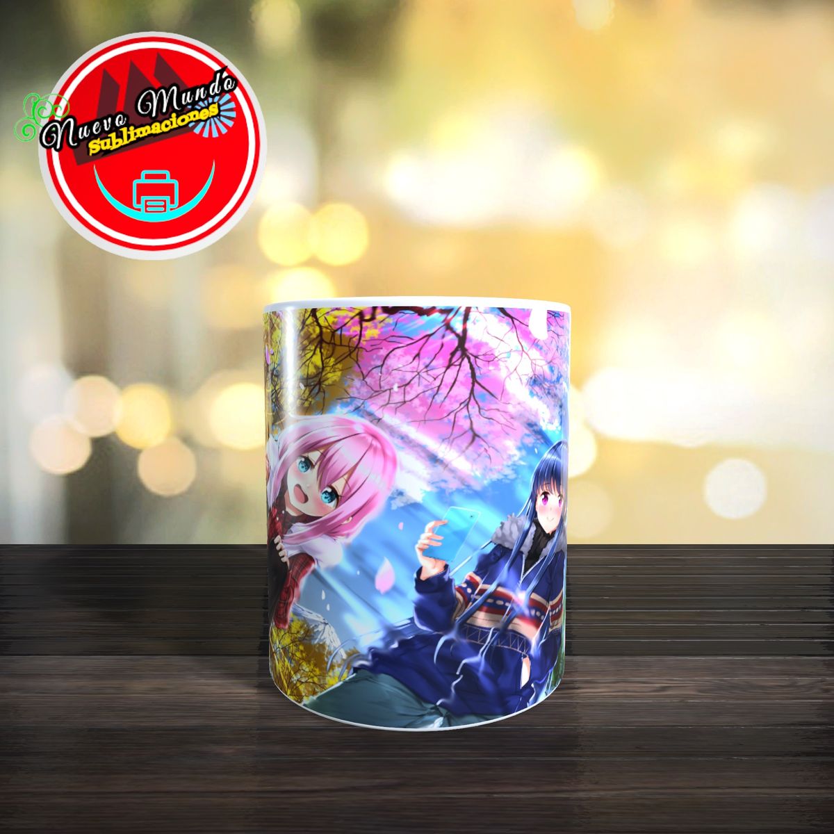GENERICO - Taza Blanca De Yuru Camp - Nadeshiko Y Rin