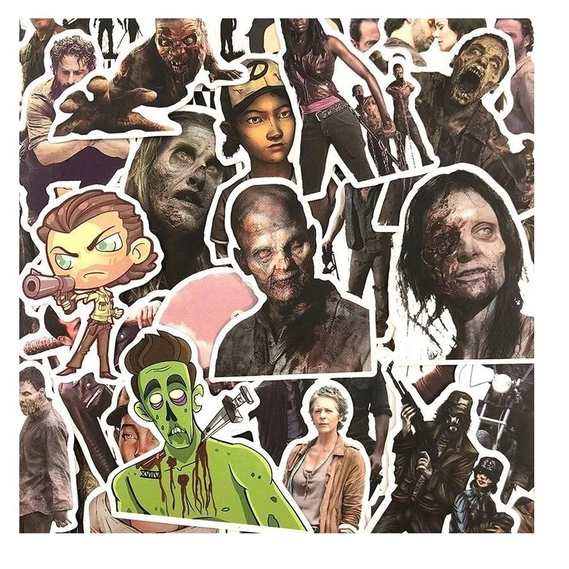 GARSIL - 50 Stickers The Walking Dead - Etiquetas Autoadhesivas