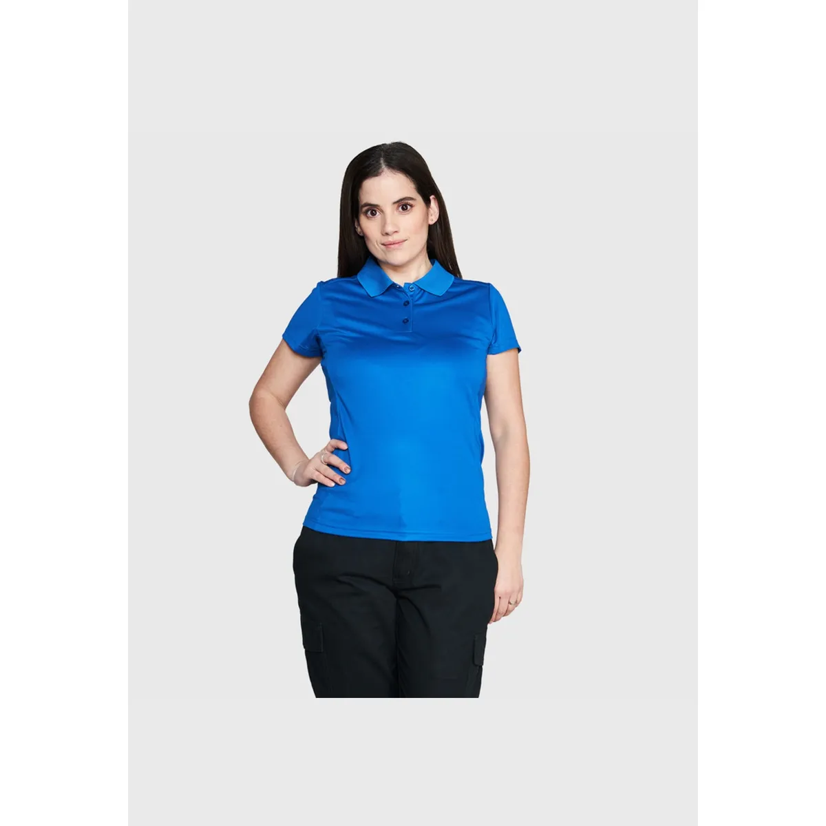 JAYSON - Polera Dry Fit Cuello Camisero M/C Mujer