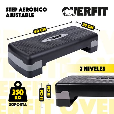 Imagen 2 del producto Step Aeróbico Ajustable 2 Niveles Antideslizante