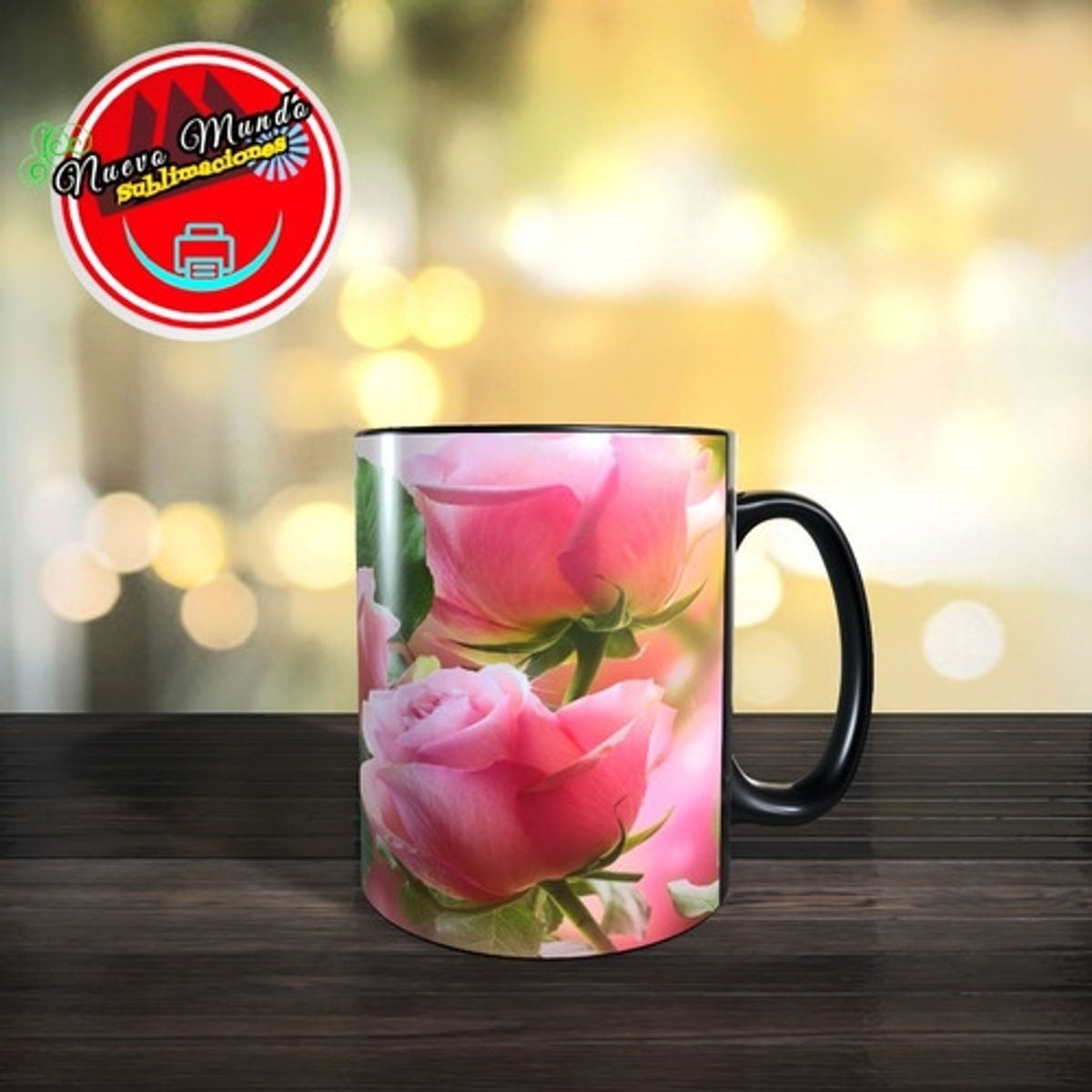 GENERICO - Taza Mágica De Flores Rosadas