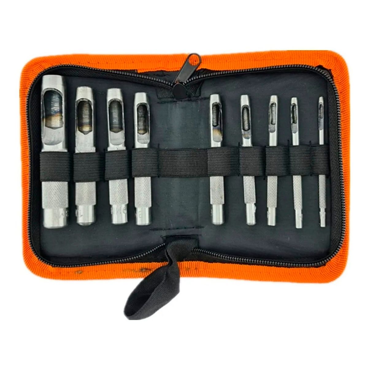 GENERICO - Kit Set Juego Sacabocado De Impacto 9 Pcs Toolmak Tmk19711