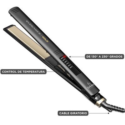 Imagen 2 del producto Plancha Alisadora Elegance Led Gold