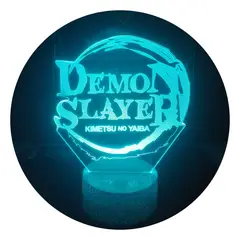 3DILUTION - Lámpara Ilusión 3d Demon Slayer Base Agrietada