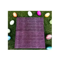 GENERICO - Lamina 3D Panel Autoadhesivas 70x77 Muralla Ladrillo Vinotinto