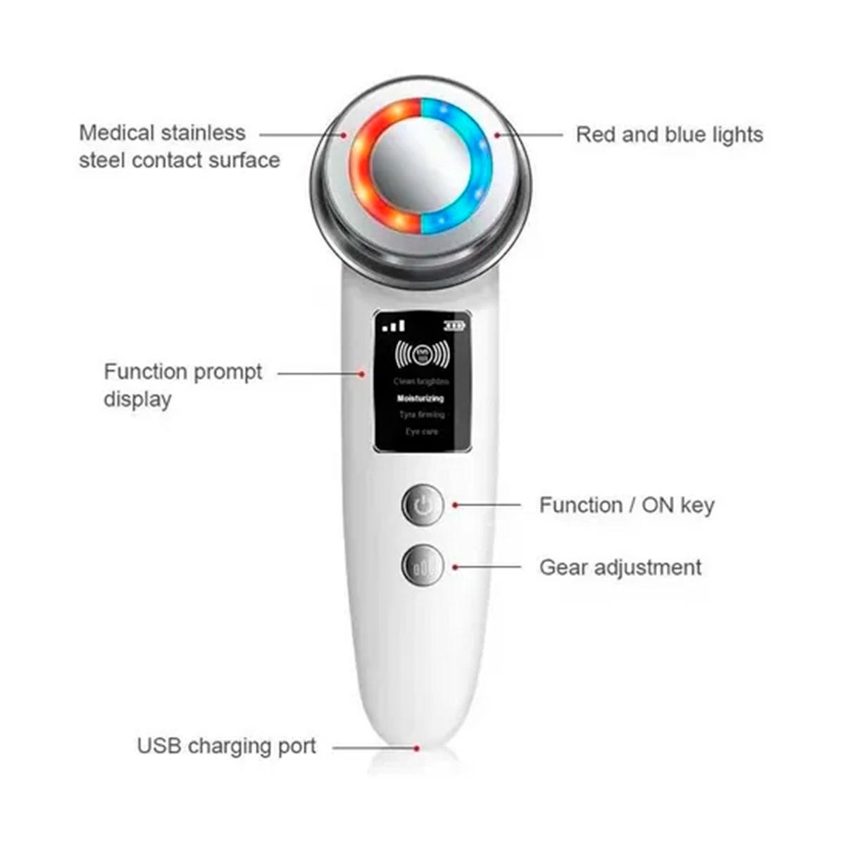 GENERICO - Máquina para Rejuvenecimiento Facial y Masajes Faciales