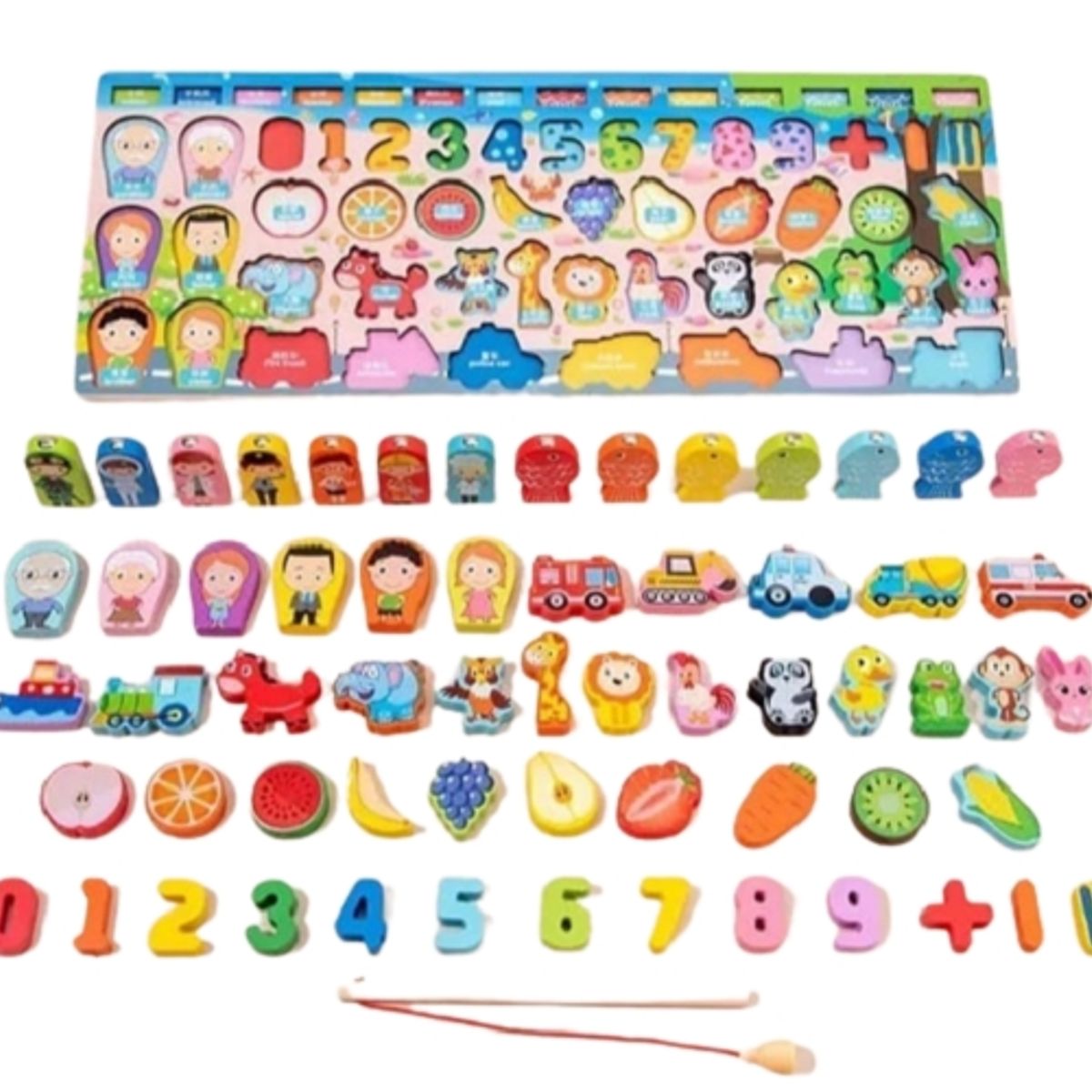 TOP TOYS - Tabla de encaje madera aprendizaje juego niños multicolor
