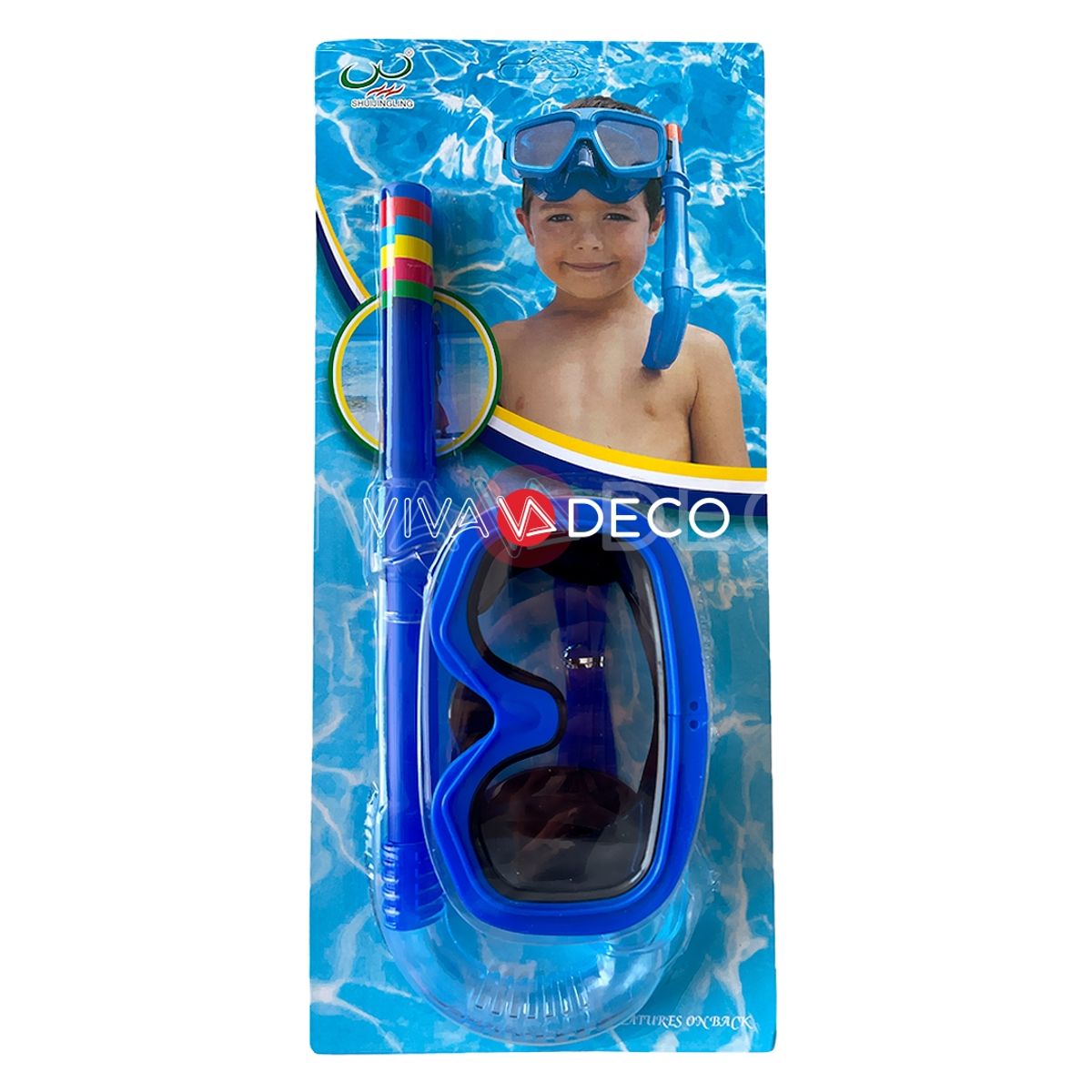 UNIVERSAL - SET SNORKEL PARA NIÑOS  AZUL