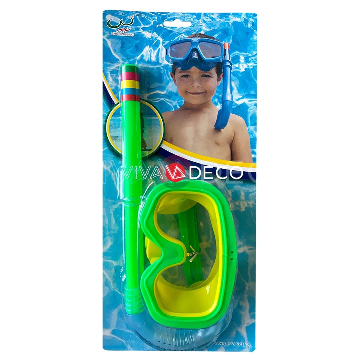 UNIVERSAL - SET SNORKEL PARA NIÑOS  VERDE
