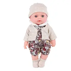 DANWEILE - Bebé Reborn Muñecas Realista Reborn Silicona 30cm - Marrón.