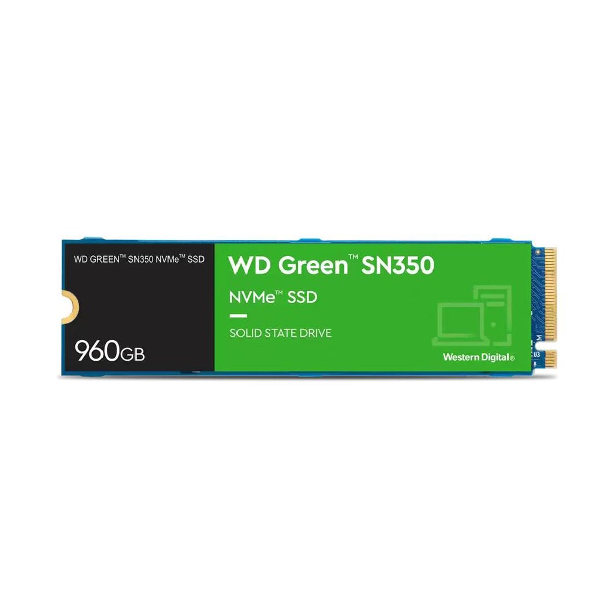 WESTERN DIGITAL - Disco Solido SSD Interno WD Green SN350 960GB M.2 2280 NVMe