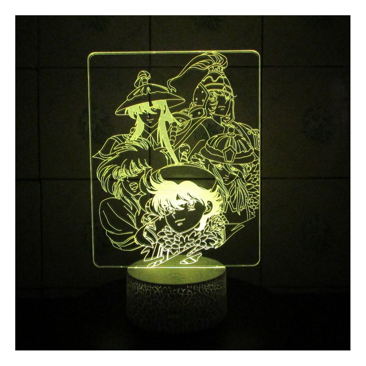 3DILUTION - Lámpara Led Caballeros del Zodiaco Base Agrietada