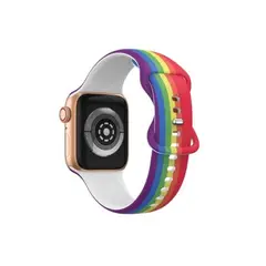 GENERICO - Correa Banda Diseño Iwatch Applewatch Arcoiris 42-44-45MM