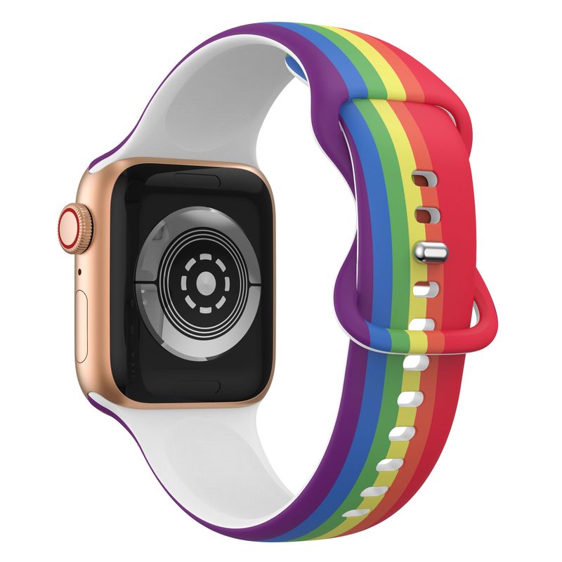 GENERICO - Correa Banda Diseño Iwatch Applewatch Arcoiris 38-40-41MM