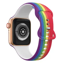 GENERICO - Correa Banda Diseño Iwatch Applewatch Arcoiris 38-40-41MM
