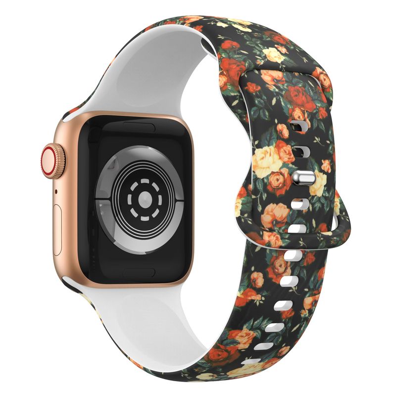 GENERICO - Correa Banda Diseño Iwatch Applewatch Rosa Roja 38-40-41MM