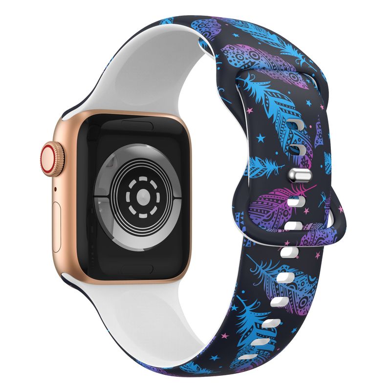 GENERICO - Correa Banda Diseño Iwatch Applewatch Plumas 38-40-41MM