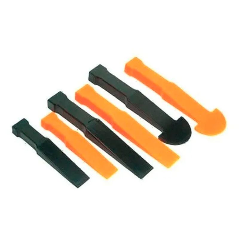 GENERICO - Set Herramienta Extraccion Radio Tablero Panel Puertas 6 Pc
