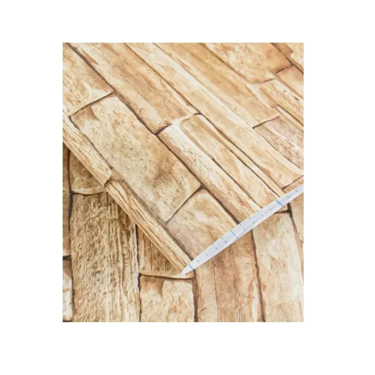 GENERICO - Papel Mural Autoadhesivo Rollo 10mt X 60cm Laja rustica.