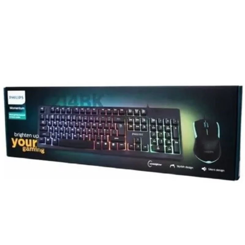 PHILIPS - Combo Gamer teclado y mouse Philips C214