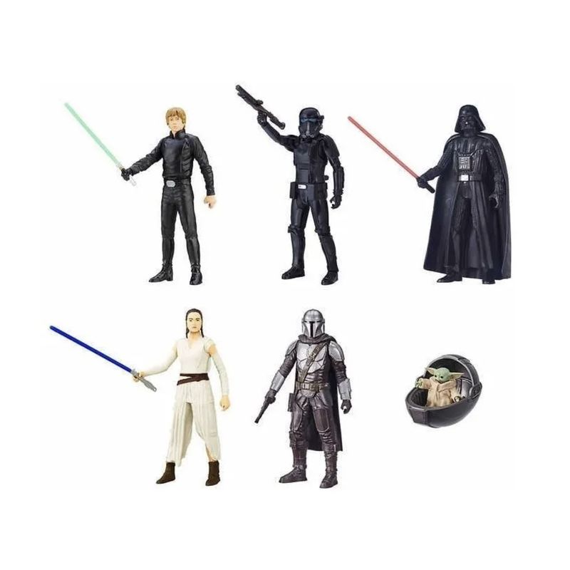 HASBRO - Pack 6 Figuras Star Wars Grogu Mandalorian Hasbro