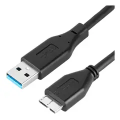 GENERICO - Cable Usb A 3.0 a USB Micro B de 1 Metro para Disco Duro Externo