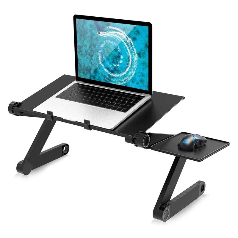 GENERICO - Mesa Plegable Multifuncional para notebook 26x47cm Metal