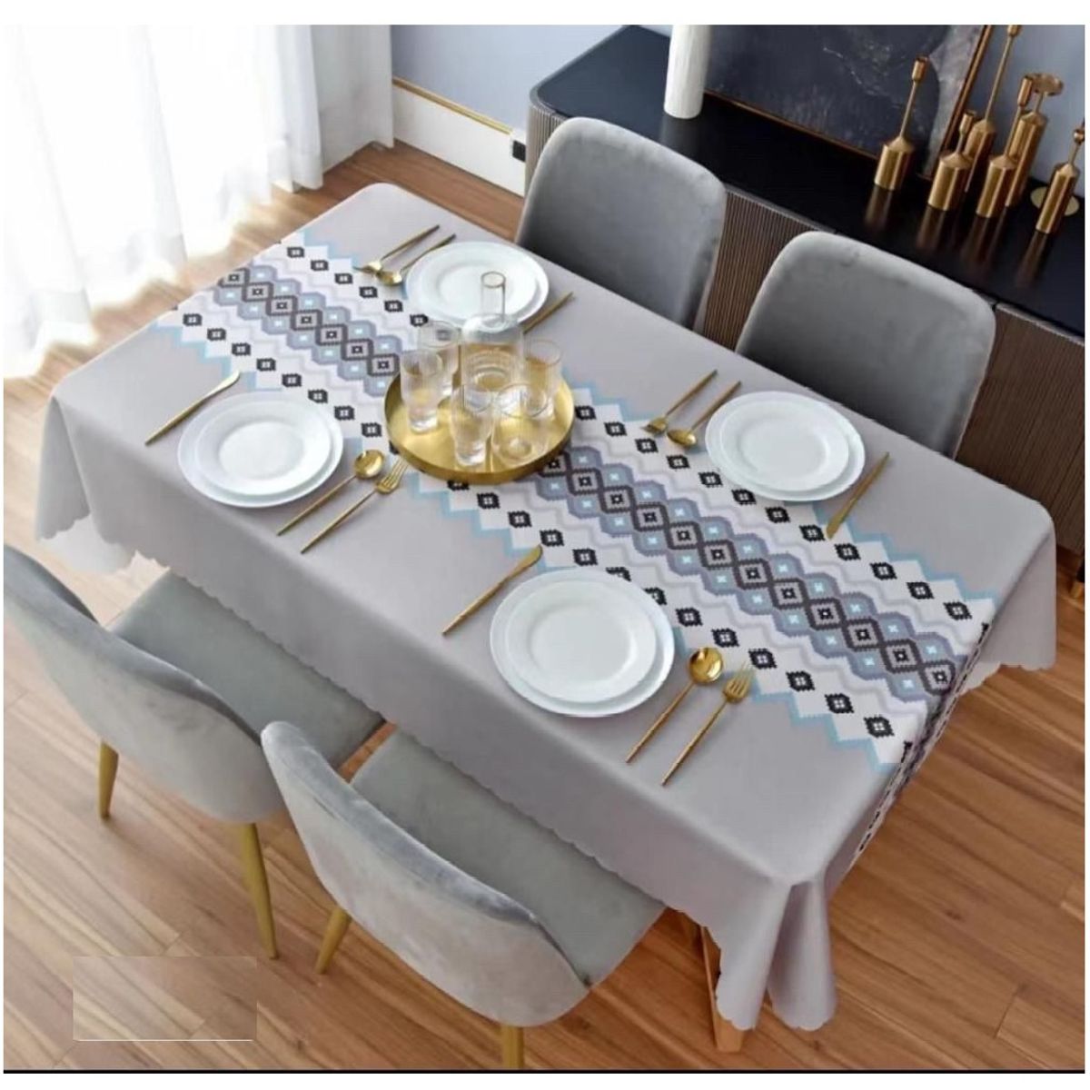 GENERICO - Mantel Antimanchas Mod. Atacama 140 X 220 Cm Rectangular