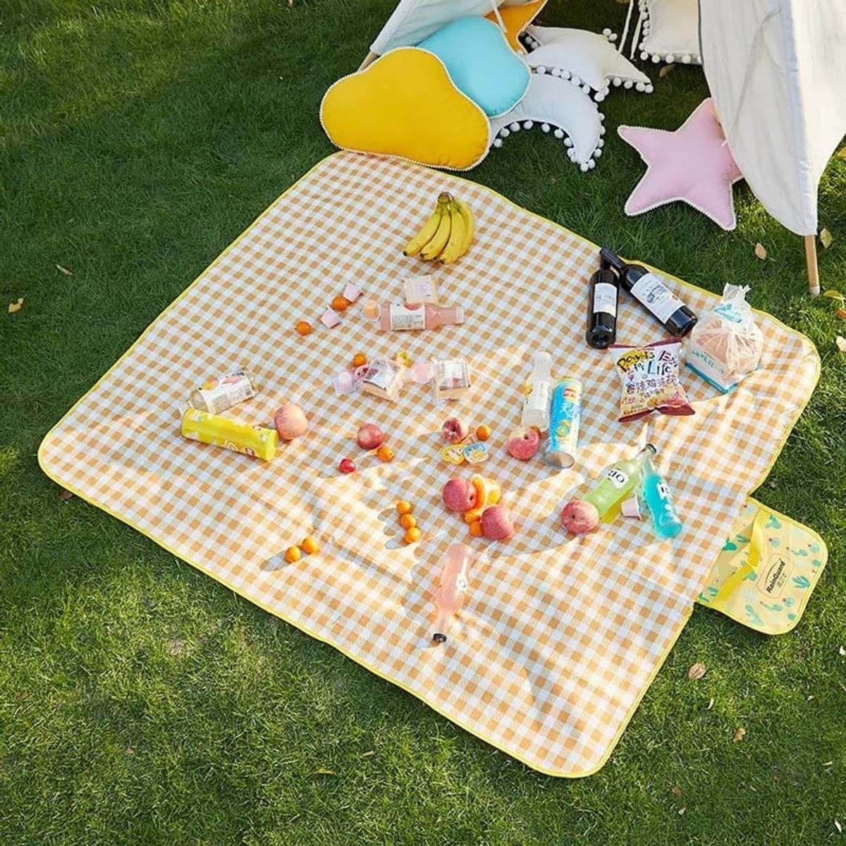 GENERICO - Alfombra Manta Bolso Para Picnic Camping Playa Impermeable