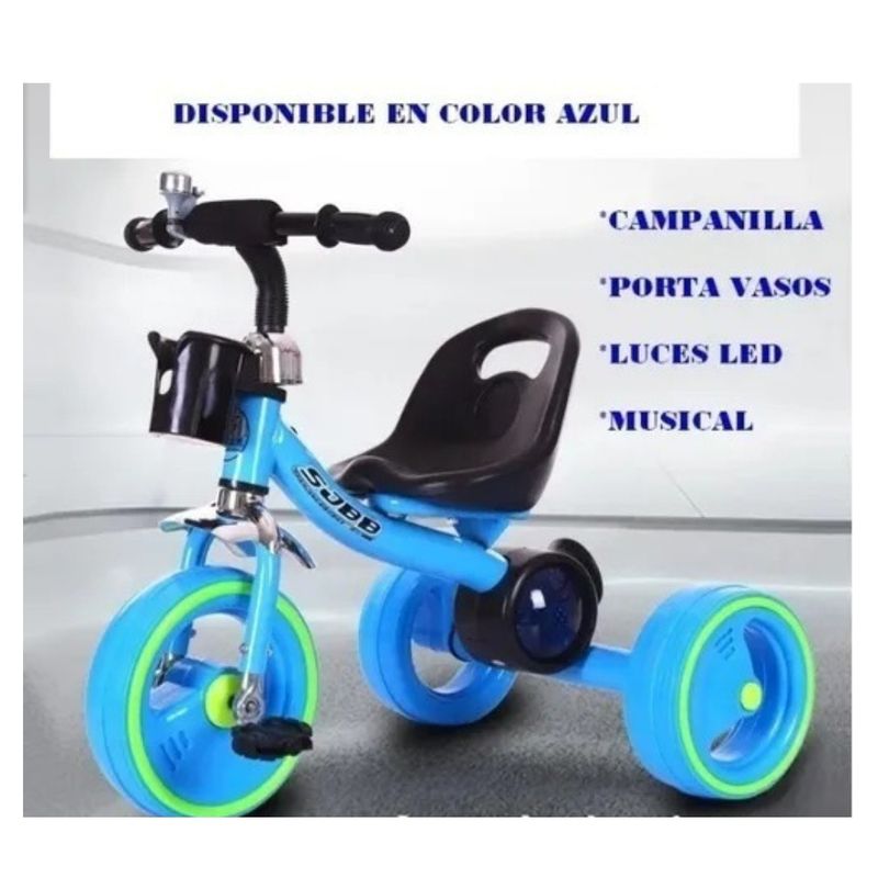GENERICO - Triciclo para niños con luces y música