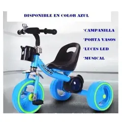 GENERICO - Triciclo para niños con luces y música