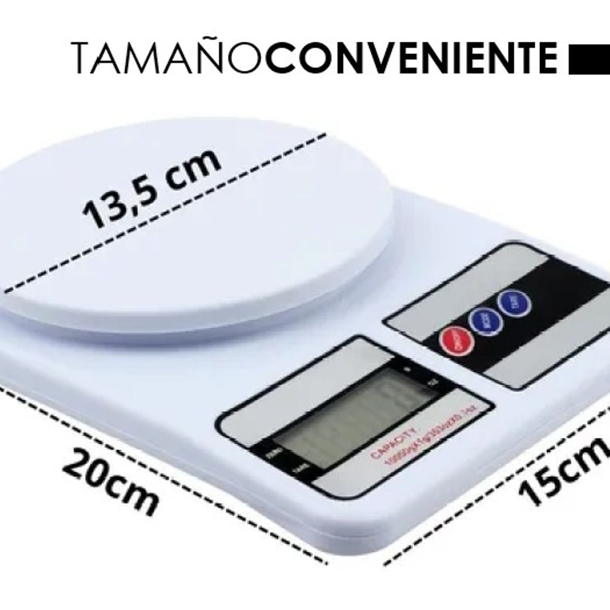 GENERICO - Balanza pesa de cocina digital Electronic SF-400