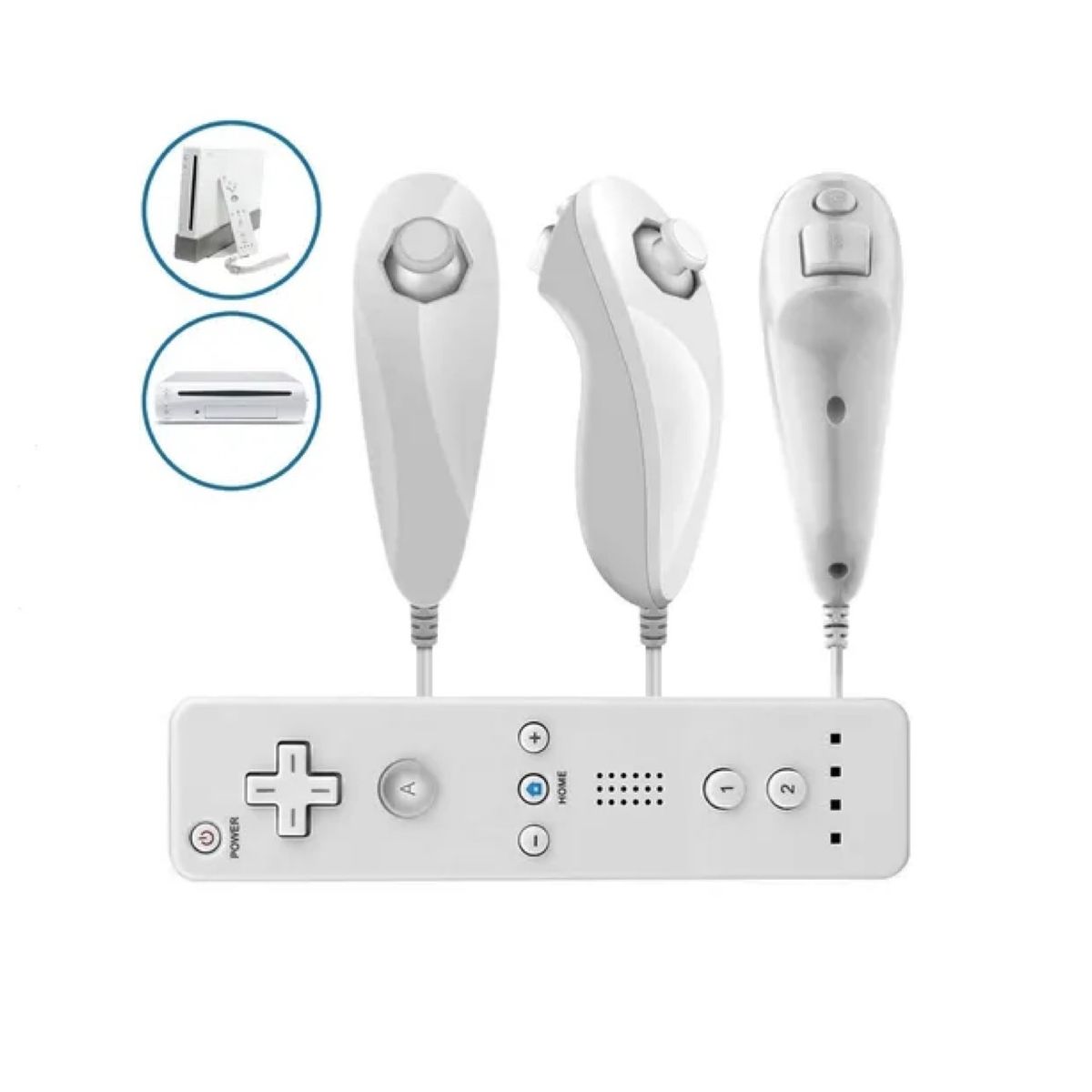 GENERICO - Control Mando Nunchuck Nintendo Wii Wii U Alternativo