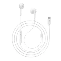 HOCO - L10 AURICULARES CON MICROFONO CABLE TYPE-C BLANCO
