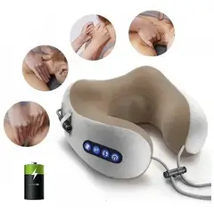 GENERICO - Cojin Almohada Cuello Masajeador Cojin Viaje Almohada Masaje