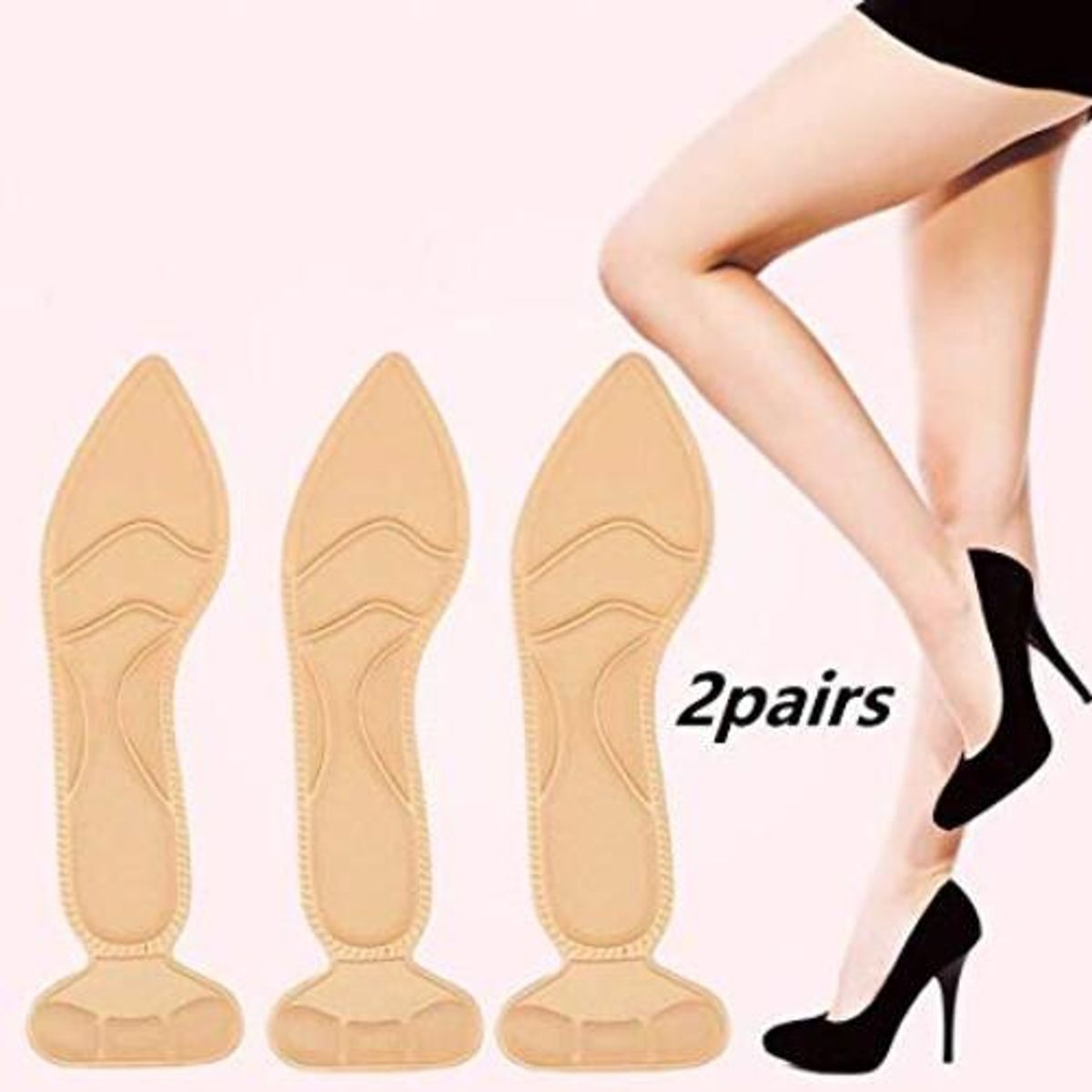 GENERICO - Pack 2 Plantilla con Memoria y Almohadilla para el Talón