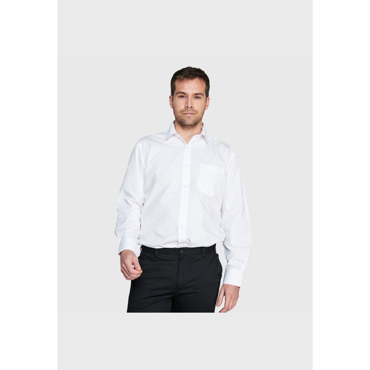 JAYSON - Camisa Trevira Comfort Blanca M/L
