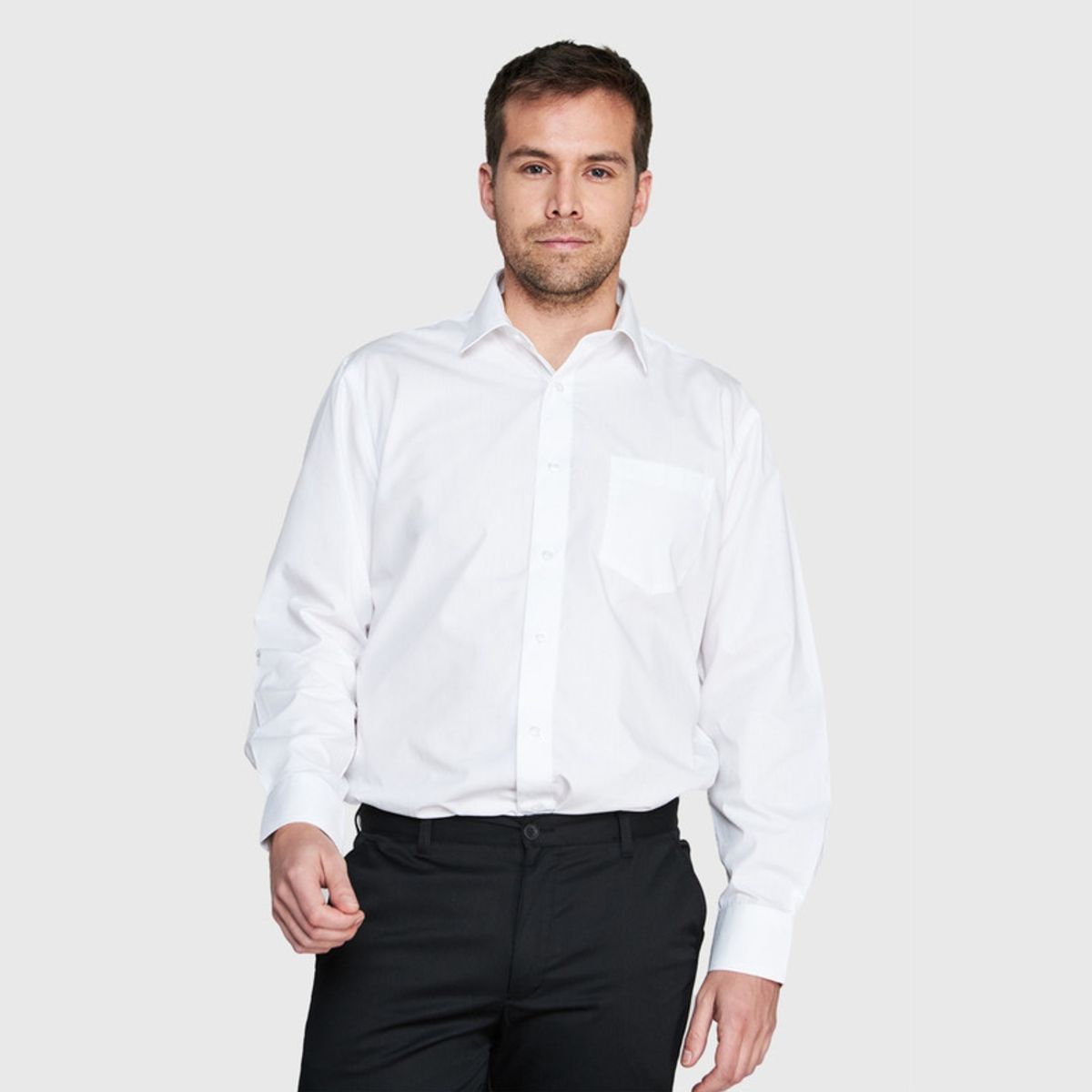 JAYSON - Camisa Trevira Comfort Blanca M/L