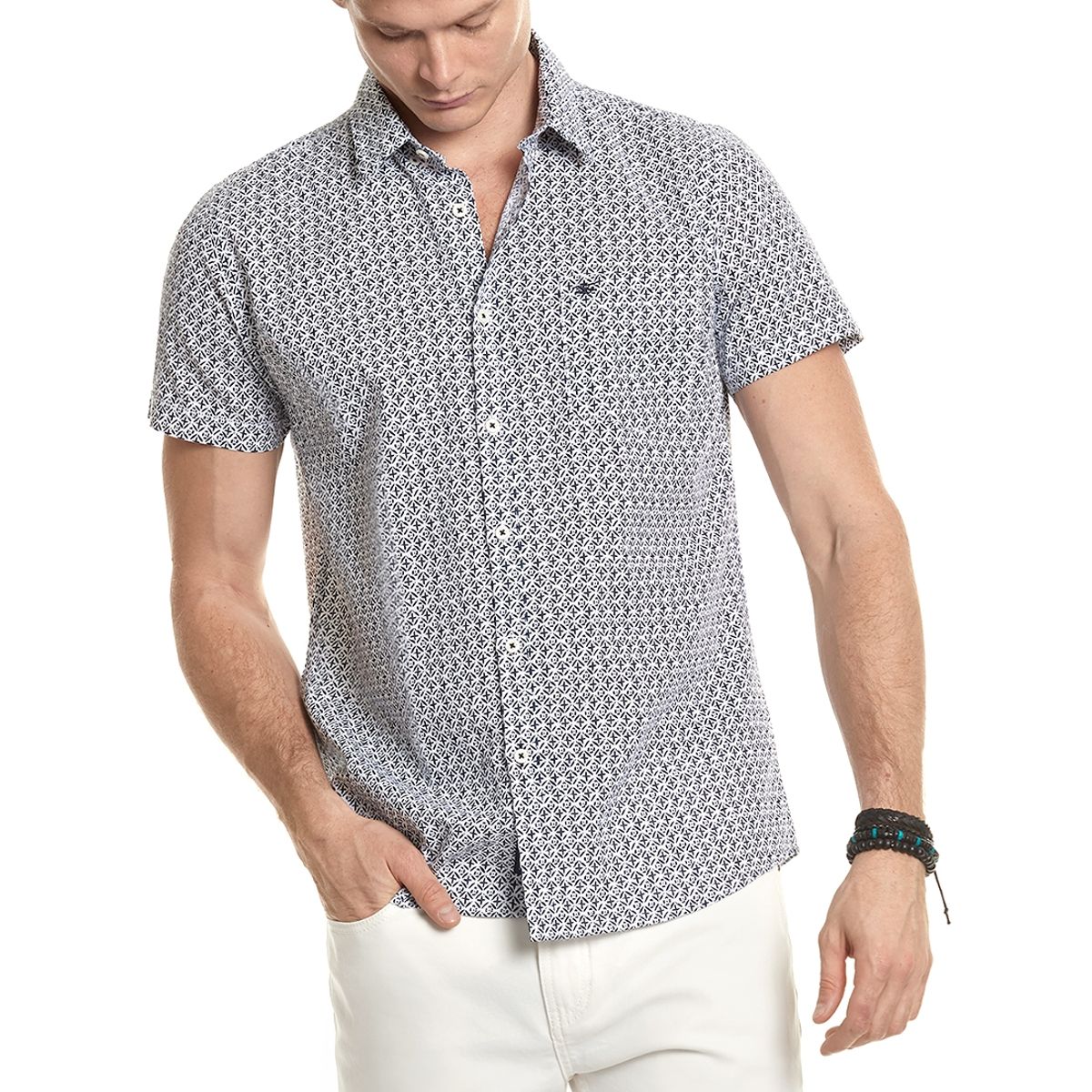 FEROUCH - Camisa Estampada Olympia F Blanco Ferouch