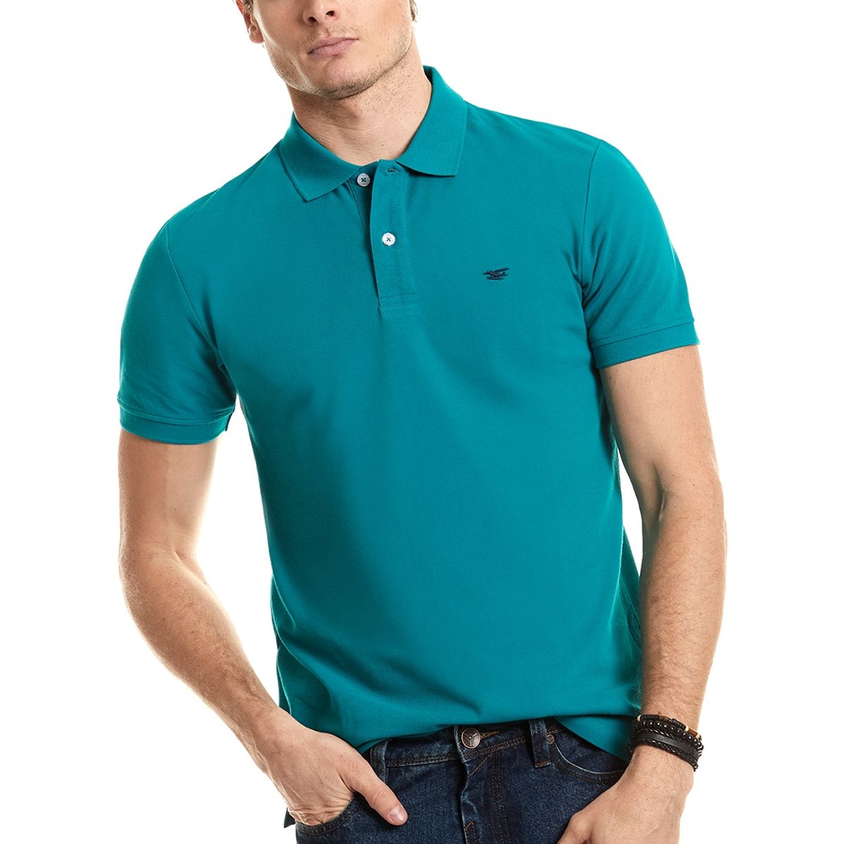 FEROUCH - Polera Polo Básica Verde Ferouch