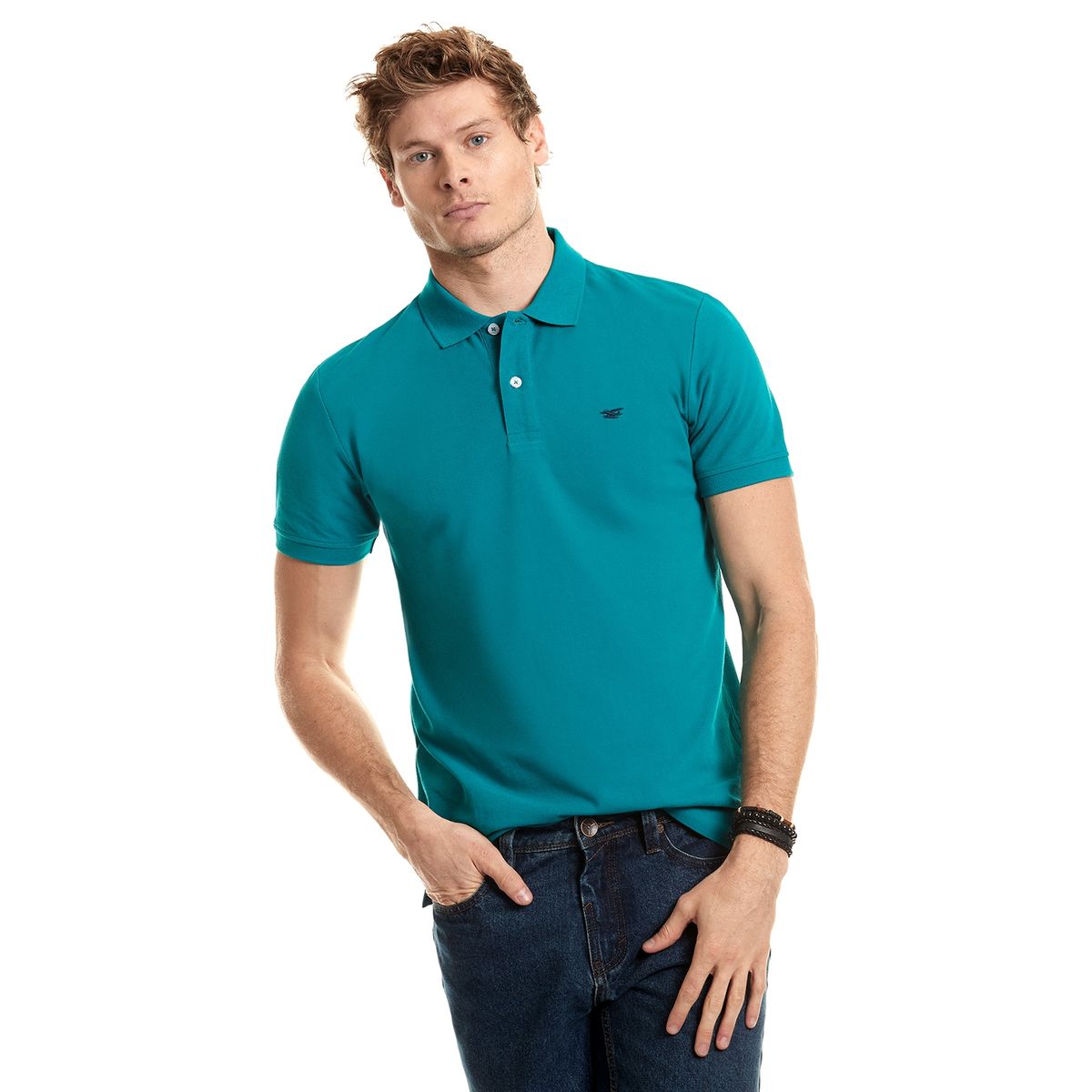 FEROUCH - Polera Polo Básica Verde Ferouch