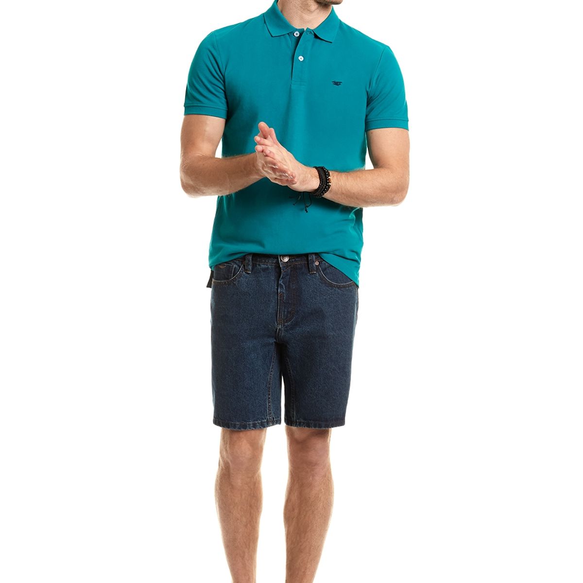 FEROUCH - Polera Polo Básica Verde Ferouch