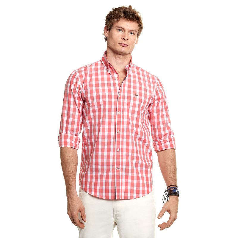 FEROUCH - Camisa Checkered Chicago Fj Rojo Ferouch