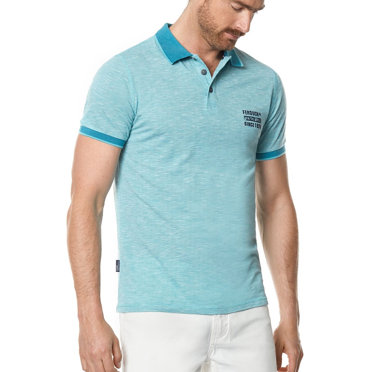 FEROUCH - Polera Polo Iowa Azul Ferouch