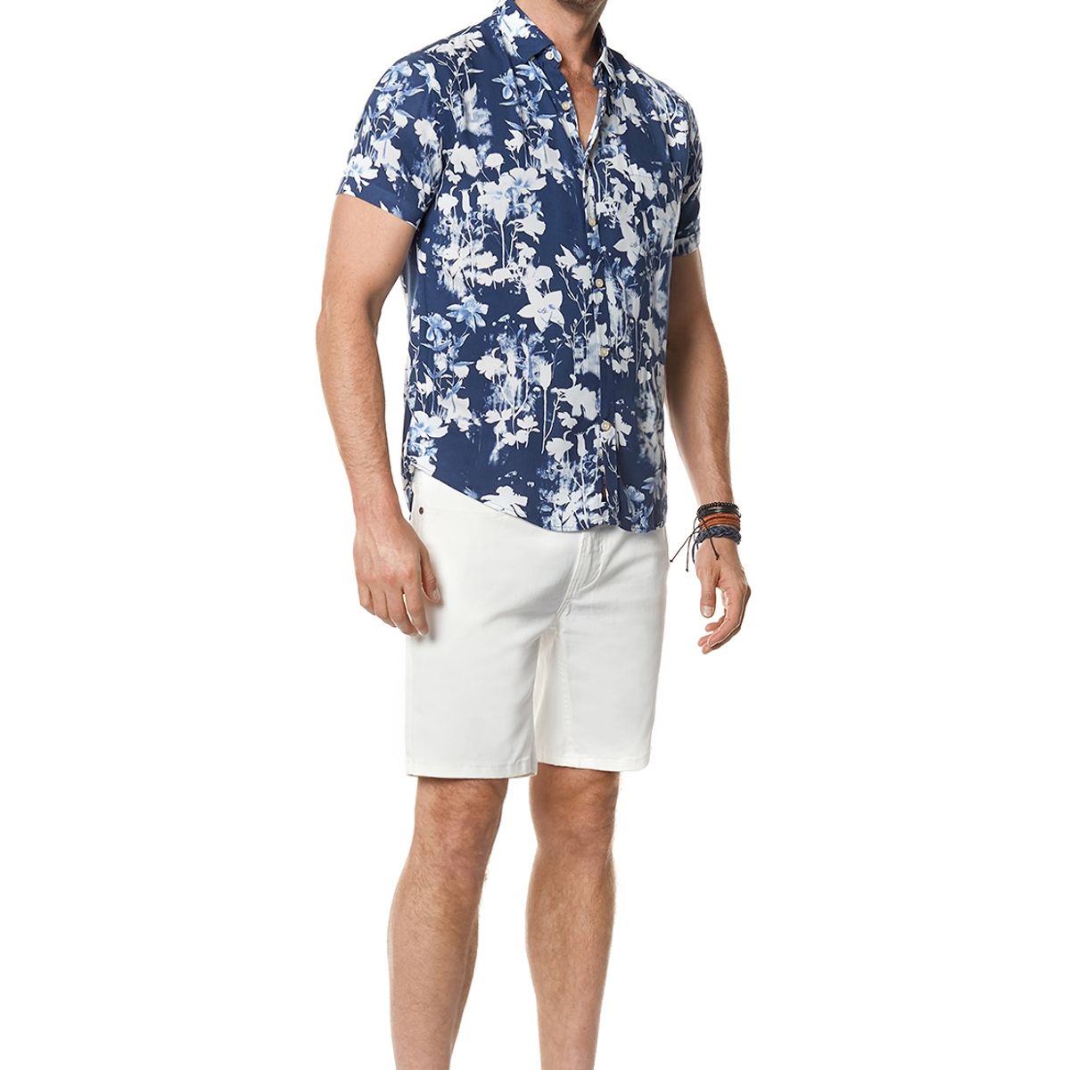 FEROUCH - Camisa Estampada Oregon Fj Azul Ferouch